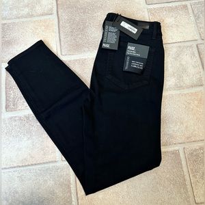 PAIGE Hoxton Ankle High Rise Ankle Skinny - Black Shadow